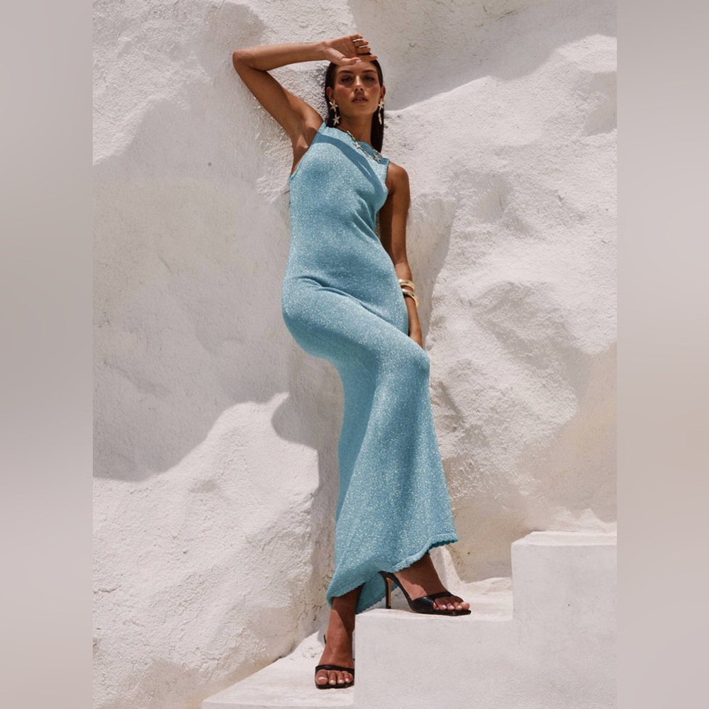 Princess Polly Light Blue Maxi Dress